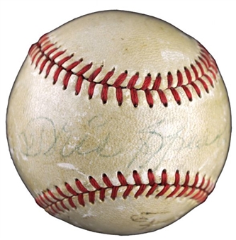 Tris Speaker and Ty Cobb Autographed Baseball